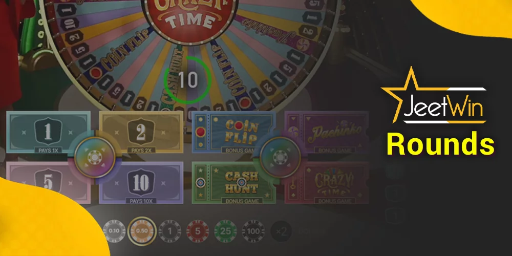 Crazy Time Rounds at JeetWin