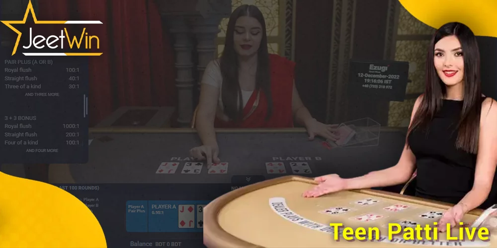 Teen Patti Live at JeetWin